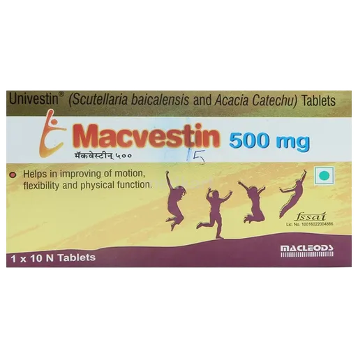 macvestin 500mg tablet 10's